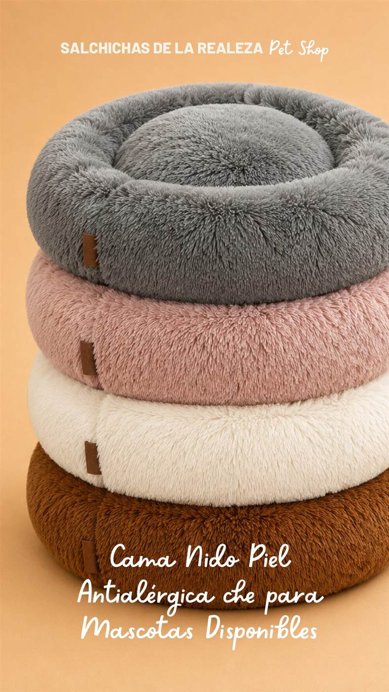 Cama nido de pelo en varios colores