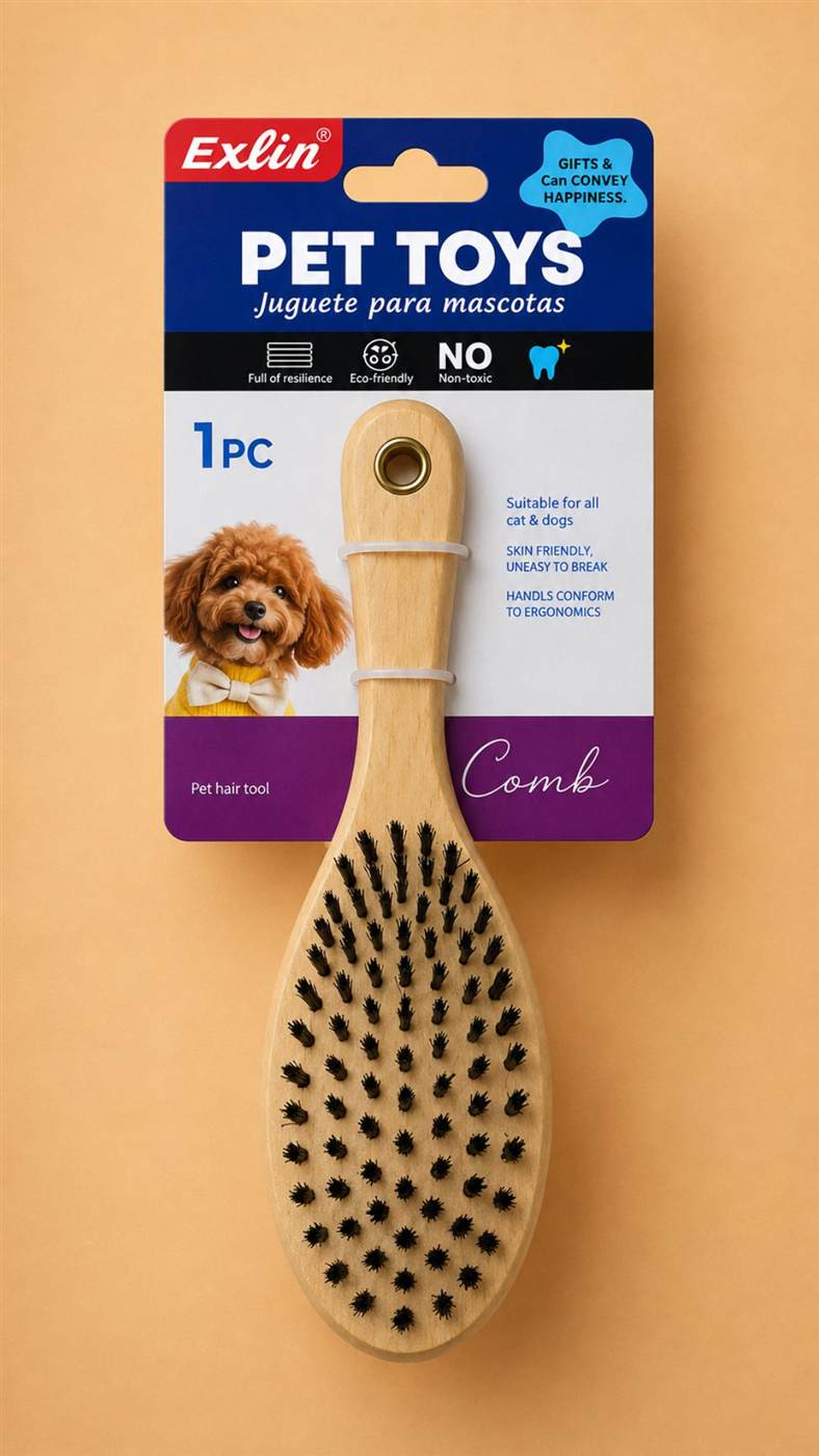 Cepillo de cerdas para mascotas