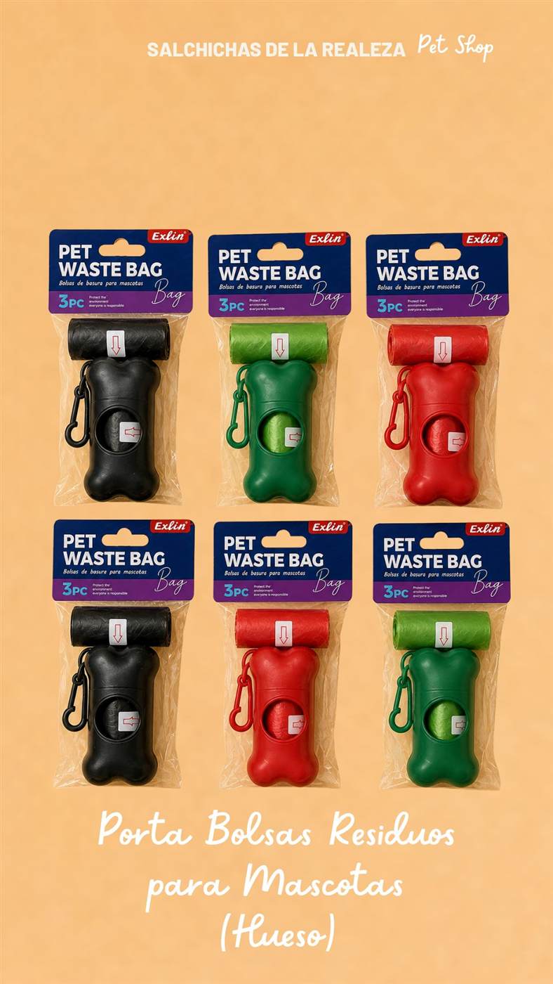 Porta bolsas con repuestos en varios colores